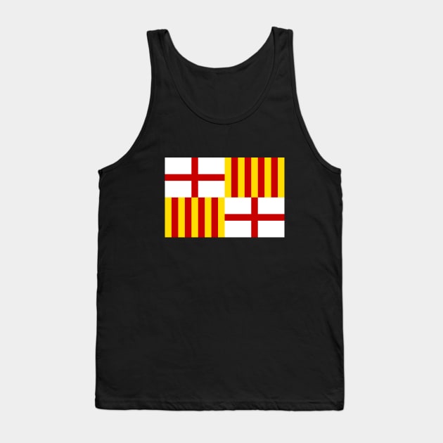 Flag of Barcelona, Spain Tank Top by brigadeiro